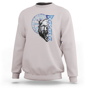 Viking Sweatshirt Berserk Bear Warrior Odin Norse Mythology TS09 Ice Gray Printyourwear