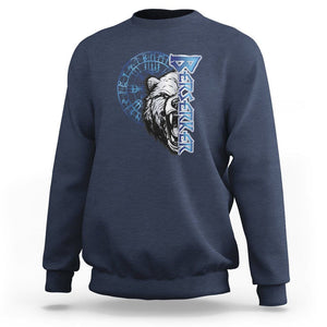 Viking Sweatshirt Berserk Bear Warrior Odin Norse Mythology TS09 Navy Printyourwear