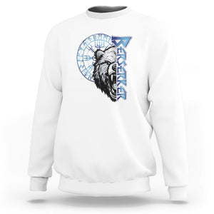 Viking Sweatshirt Berserk Bear Warrior Odin Norse Mythology TS09 White Printyourwear