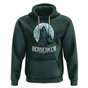 Viking Hoodie Berserk Wolf Warrior Odin Norse Mythology TS09 Dark Forest Green Printyourwear