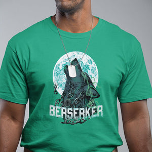 Viking T Shirt Berserk Wolf Warrior Odin Norse Mythology TS09 Irish Green Printyourwear