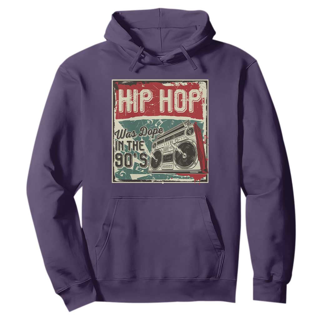 Hip Hop Was Dope In The 90's Hoodie TS09 Purple Print Your Wear