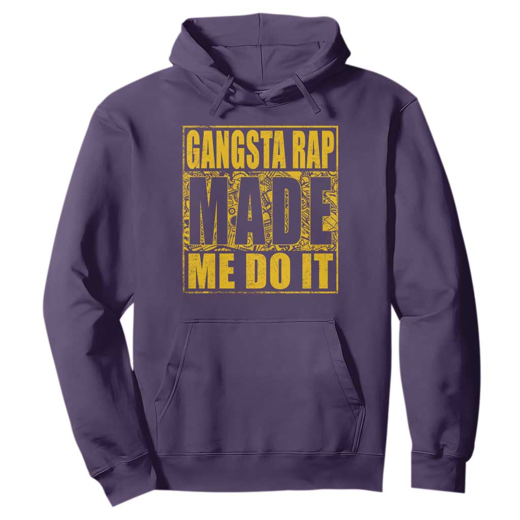 Hip Hop Gangsta Rap Hoodie Made Me Do It Rapper TS09 Purple Print Your Wear