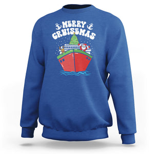 Merry Cruisemas Family Christmas Holiday Santa Reindeer Cruise Ship Sweatshirt TS09 Printyourwear