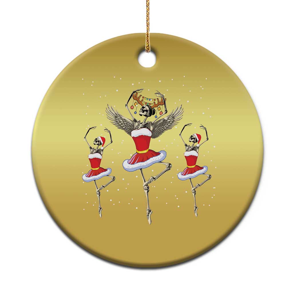 Skeleton Dancing Ballet Xmas Ballerina Christmas Ornament TS09 Print Your Wear