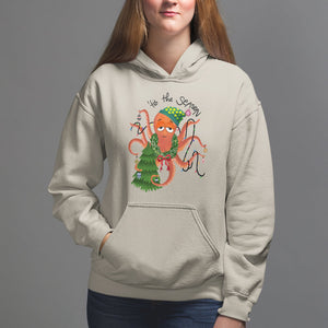 Octopus Tis The Season Christmas Tree Hoodie TS09 Sand Printyourwear