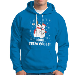 Look Stem Cell Snowman Funny Christmas Science Hoodie TS09 Sapphire Printyourwear