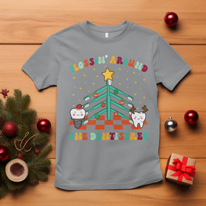 Flossing Around The Dentistree Funny Xmas Dental Hygienist T Shirt TS09 Sport Gray Printyourwear