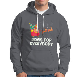 Dogs For Everybody Christmas Sleigh Funny Xmas Hoodie TS09 Charcoal Printyourwear