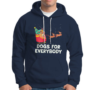 Dogs For Everybody Christmas Sleigh Funny Xmas Hoodie TS09 Navy Printyourwear