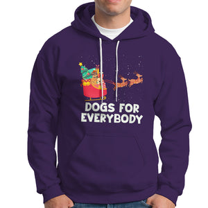 Dogs For Everybody Christmas Sleigh Funny Xmas Hoodie TS09 Purple Printyourwear