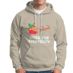 Dogs For Everybody Christmas Sleigh Funny Xmas Hoodie TS09 Sand Printyourwear