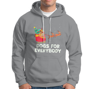 Dogs For Everybody Christmas Sleigh Funny Xmas Hoodie TS09 Sport Gray Printyourwear