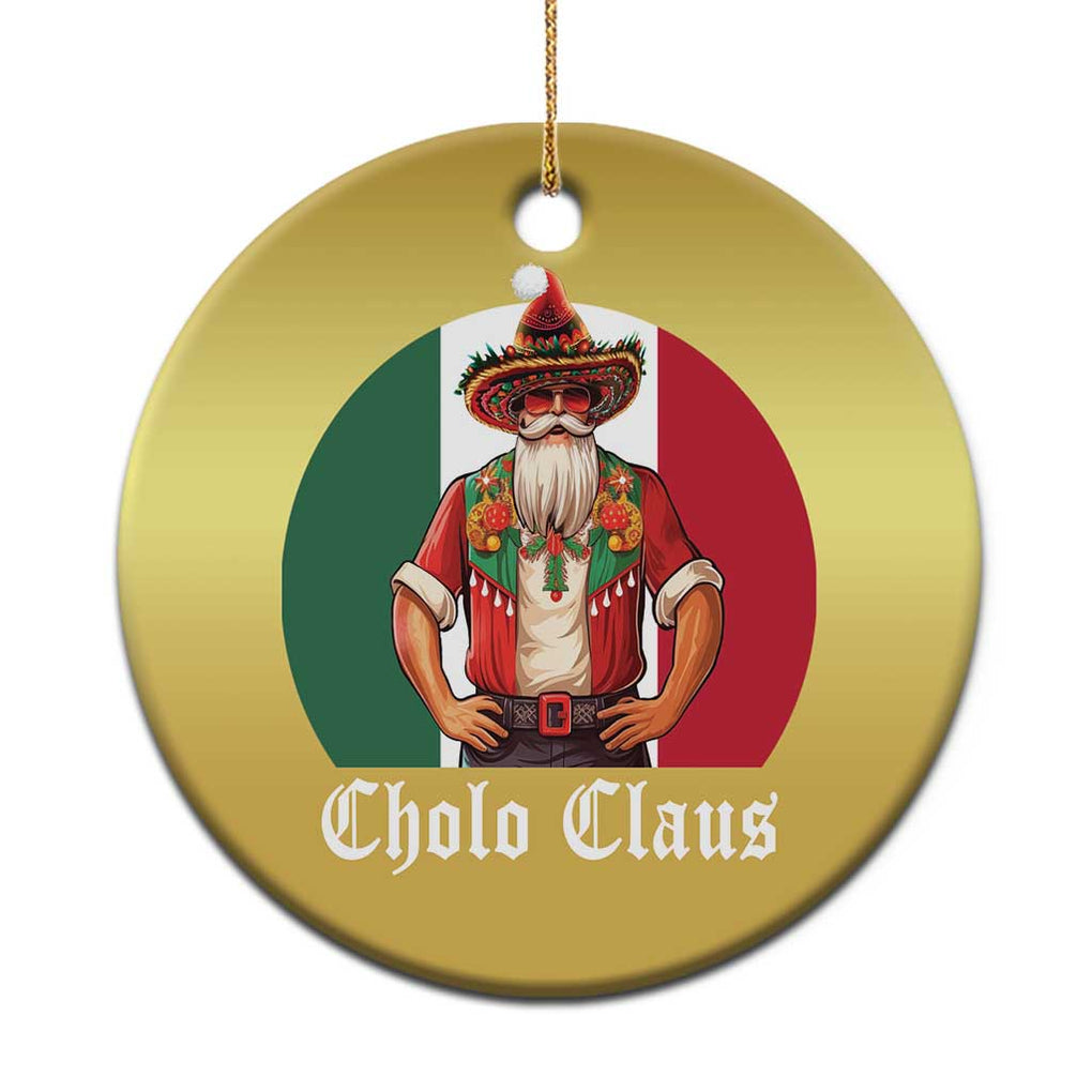 Mexico Xmas Christmas Ornament Cholo Claus Mexican Santa Sombrero Feliz Navidad TS09 Print Your Wear