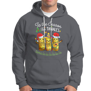 Tis The Season For Tamales Mexican Christmas Hoodie TS09 Charcoal Printyourwear