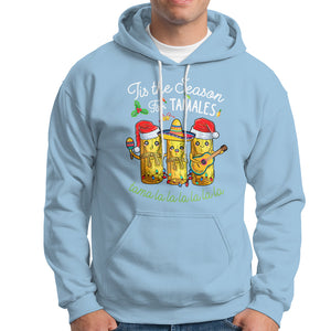 Tis The Season For Tamales Mexican Christmas Hoodie TS09 Light Blue Printyourwear