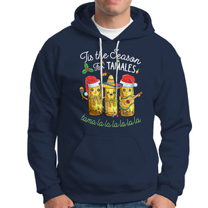 Tis The Season For Tamales Mexican Christmas Hoodie TS09 Navy Printyourwear