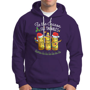 Tis The Season For Tamales Mexican Christmas Hoodie TS09 Purple Printyourwear