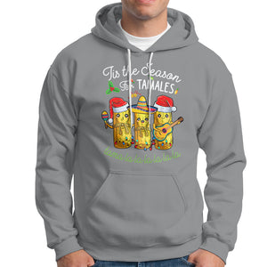 Tis The Season For Tamales Mexican Christmas Hoodie TS09 Sport Gray Printyourwear