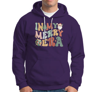 In My Merry Era Retro Groovy Christmas Santa Disco Ball Hoodie TS09 Purple Printyourwear