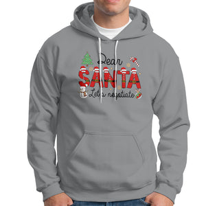 Dear Santa Let's Negotiate Christmas Holidays Hoodie TS09 Sport Gray Printyourwear