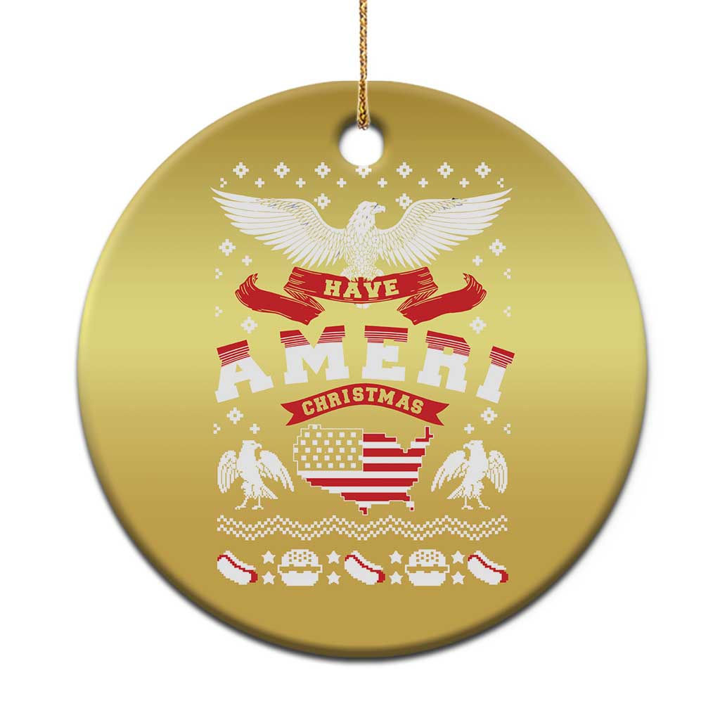 Have Ameri-Christmas USA Patriotic Eagle Xmas Christmas Ornament TS09 Print Your Wear