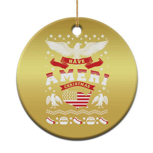 Have Ameri-Christmas USA Patriotic Eagle Xmas Christmas Ornament TS09 Print Your Wear