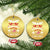 Have Ameri-Christmas USA Patriotic Eagle Xmas Christmas Ornament TS09 Circle Gold Print Your Wear