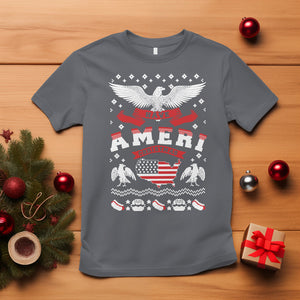 Have Ameri-Christmas USA Patriotic Eagle Xmas T Shirt TS09 Charcoal Printyourwear