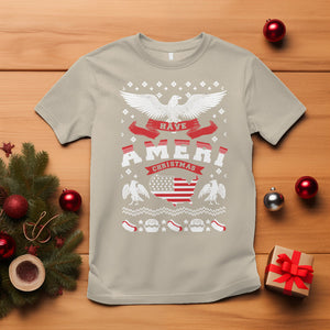 Have Ameri-Christmas USA Patriotic Eagle Xmas T Shirt TS09 Sand Printyourwear