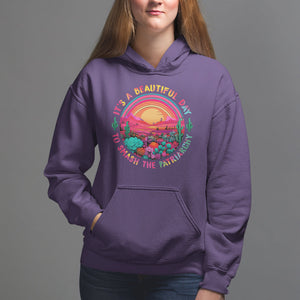 Feminist Hoodie It's A Beautiful Day To Smash The Patriarchy Rainbow TS09 Purple Printyourwear