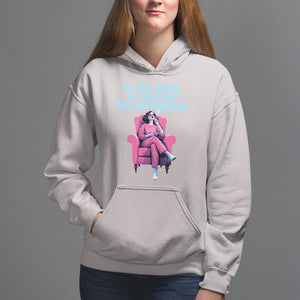 Feminist Hoodie In A Mood To Destroy The Patriarchy Cool Women Smoking TS09 Ice Gray Printyourwear