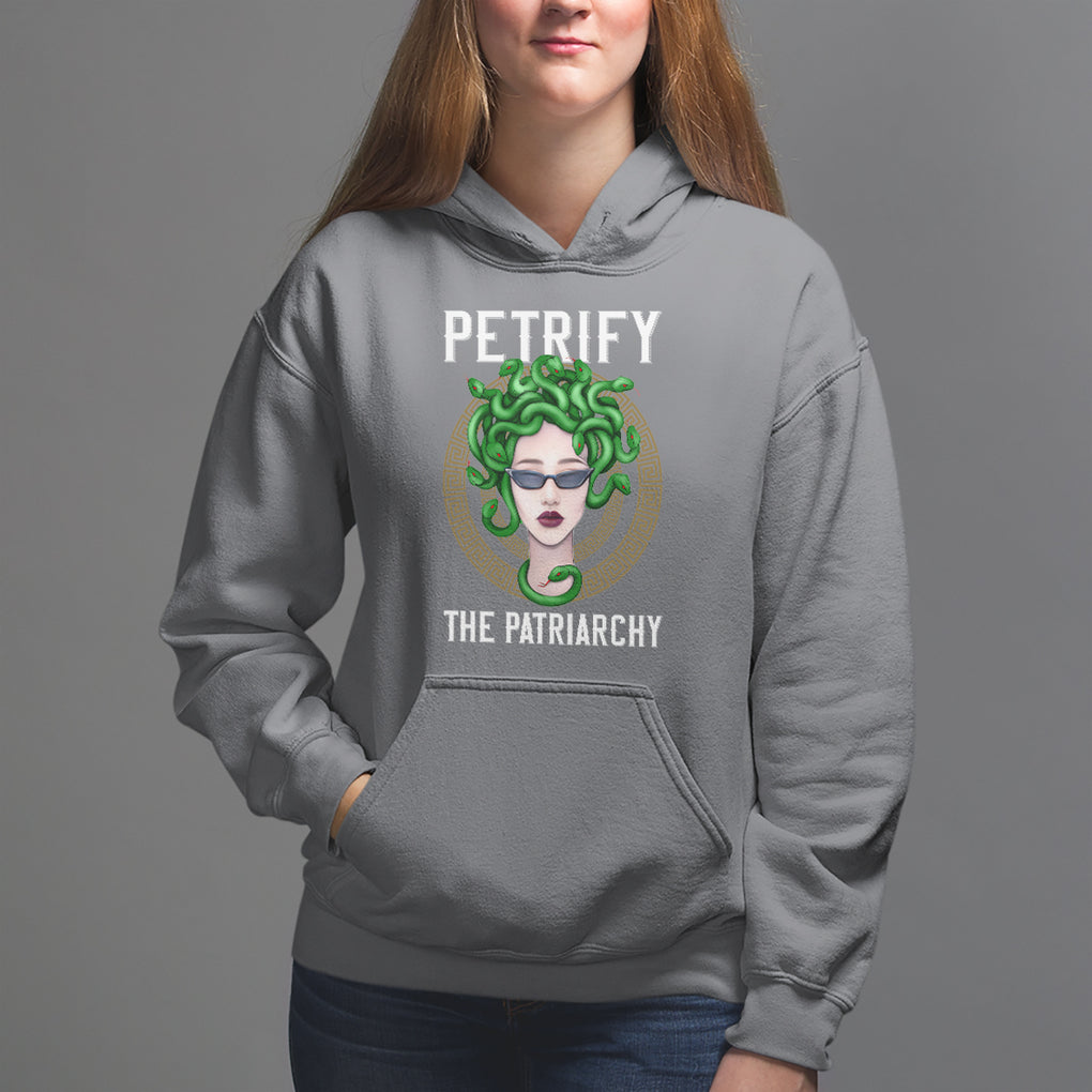 Feminist Hoodie Petrify The Patriarchy Women's Rights Feminism TS09 Charcoal Printyourwear