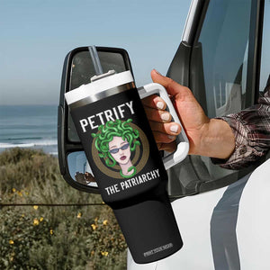 Feminist Tumbler With Handle Petrify The Patriarchy Women's Rights Feminism TS09 Print Your Wear