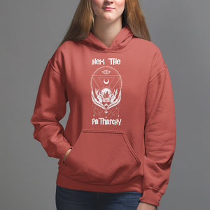 Hex The Patriarchy Feminist Witch Celestial Moon Hoodie TS09 Red Printyourwear