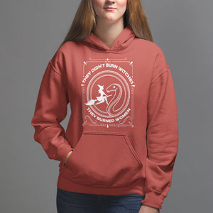 Feminist Witch Hoodie They Didn't Burn Witches They Burned Women TS09 Red Printyourwear