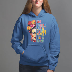 Women's Rights Hoodie Not Fragile Like A Flower Fragile Like A Bomb TS09 Royal Blue Printyourwear