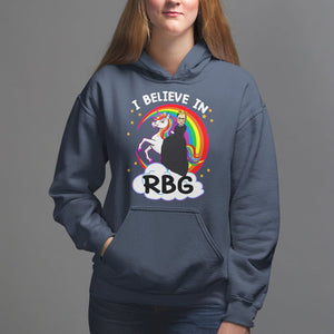 I Believe In RBG Unicorn Feminist Women's Rights Hoodie TS09 Navy Printyourwear