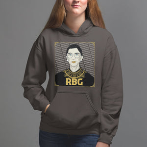 Feminist Hoodie Notorious RBG Ruth Bader Ginsburg Women's Rights TS09 Dark Chocolate Printyourwear