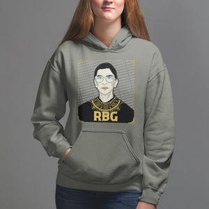 Feminist Hoodie Notorious RBG Ruth Bader Ginsburg Women's Rights TS09 Military Green Printyourwear