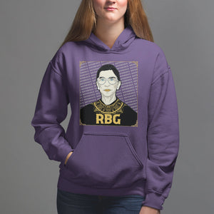 Feminist Hoodie Notorious RBG Ruth Bader Ginsburg Women's Rights TS09 Purple Printyourwear