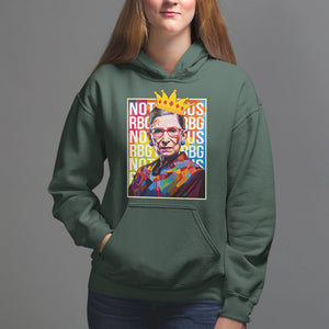 Women's Rights Hoodie Notorious RBG Ruth Bader Ginsburg Feminist TS09 Dark Forest Green Printyourwear