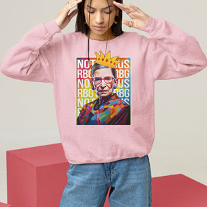 Women's Rights Sweatshirt Notorious RBG Ruth Bader Ginsburg Feminist TS09 Light Pink Printyourwear