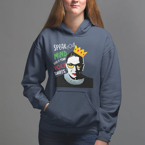 Speak Your Mind Even If Your Voice Shakes Hoodie Feminist RBG Ruth Bader Ginsburg TS09 Navy Printyourwear