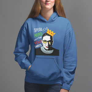 Speak Your Mind Even If Your Voice Shakes Hoodie Feminist RBG Ruth Bader Ginsburg TS09 Royal Blue Printyourwear