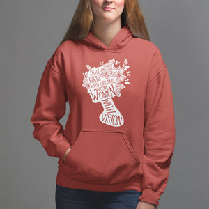 Women's Rights Hoodie Little Girls With Dreams Become Women With Vision TS09 Red Printyourwear