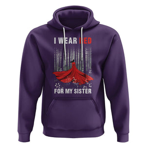 MMIW Hoodie I Wear Red For My Sister Native American TS09 Purple Printyourwear