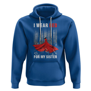 MMIW Hoodie I Wear Red For My Sister Native American TS09 Royal Blue Printyourwear