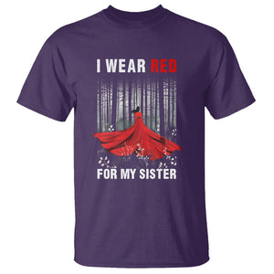 MMIW T Shirt I Wear Red For My Sister Native American TS09 Purple Printyourwear