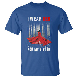 MMIW T Shirt I Wear Red For My Sister Native American TS09 Royal Blue Printyourwear